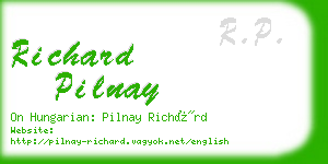 richard pilnay business card